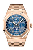 Audemars Piguet Royal Oak 41mm Blue Dial 18K Rose Gold Men's Watch 26574OR.OO.1220OR.02 DCM