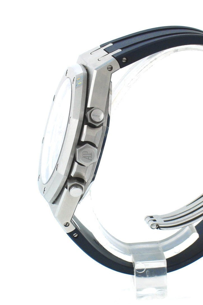 Audemars Piguet Limited Edition Royal Oak Silver Dial Rubber Chronograph Mens Watch