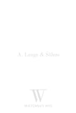 A. Lange & Sohne 1 101.025 Watch