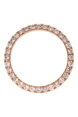 Custom Diamond Bezel Rolex Datejust Mens 36Mm 4Ct Solid 18K Rose Gold Pink / Si None Custom-Bezel
