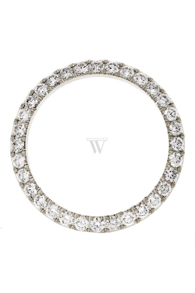 Custom Diamond Bezel For Rolex Datejust Mens 36Mm 4Ct Stainless Steel White / Si None Custom-Bezel