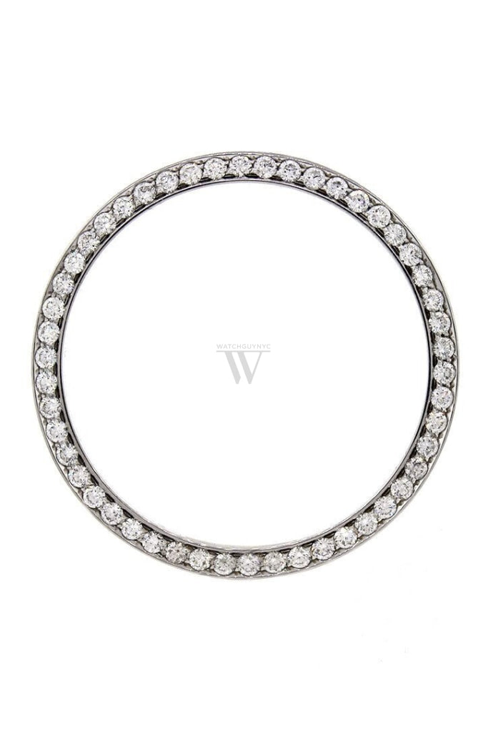 Custom Diamond Bezel Rolex Datejust Mens 36Mm 1.5Ct Stainless Steel White / Si None Custom-Bezel