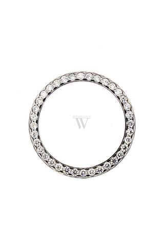 Custom Diamond Bezel Rolex Datejust Mens 26Mm 1Ct Stainless Steel White / Si None Custom-Bezel