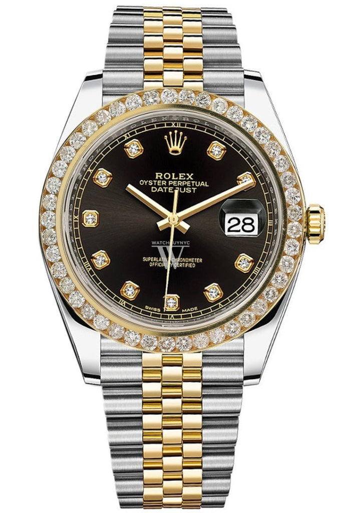 Custom Diamond Bezel Rolex Gmt-Master Ii Mens 40Mm Ct Solid 14K Yellow Gold Custom-Bezel