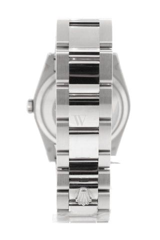 Rolex Day-Date 36 Diamond-Paved Dial Fluted Bezel Oyster White Gold Watch 118239