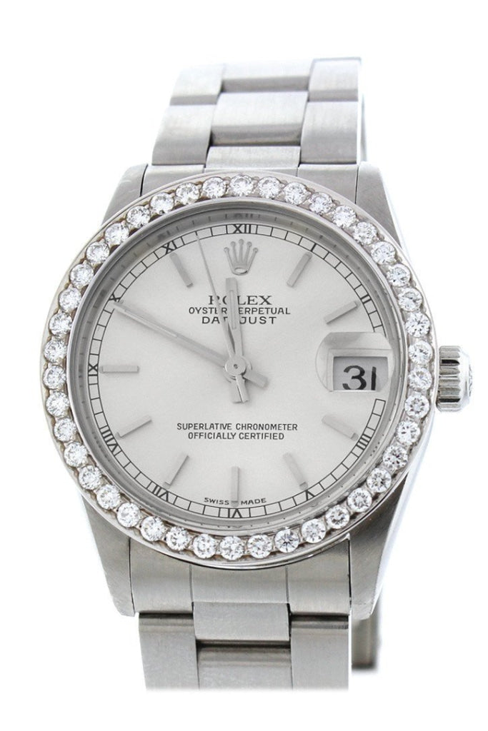 Custom Diamond Bezel Rolex Datejust 31 Ladies 178274 WatchGuyNYC