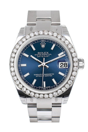 Ladies rolex blue face discount