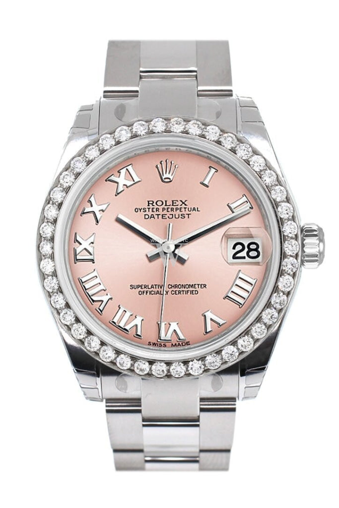 Custom Diamond Bezel Rolex Datejust 31 Ladies 178240 WatchGuyNYC