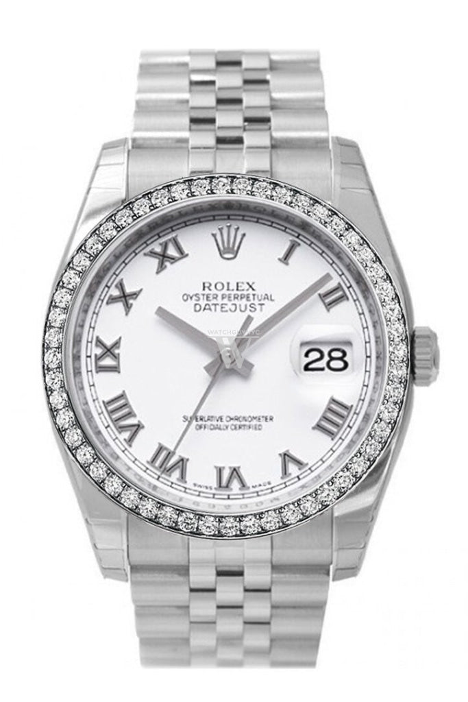 Rolex Datejust Custom Diamond Bezel 116200 WatchGuyNYC