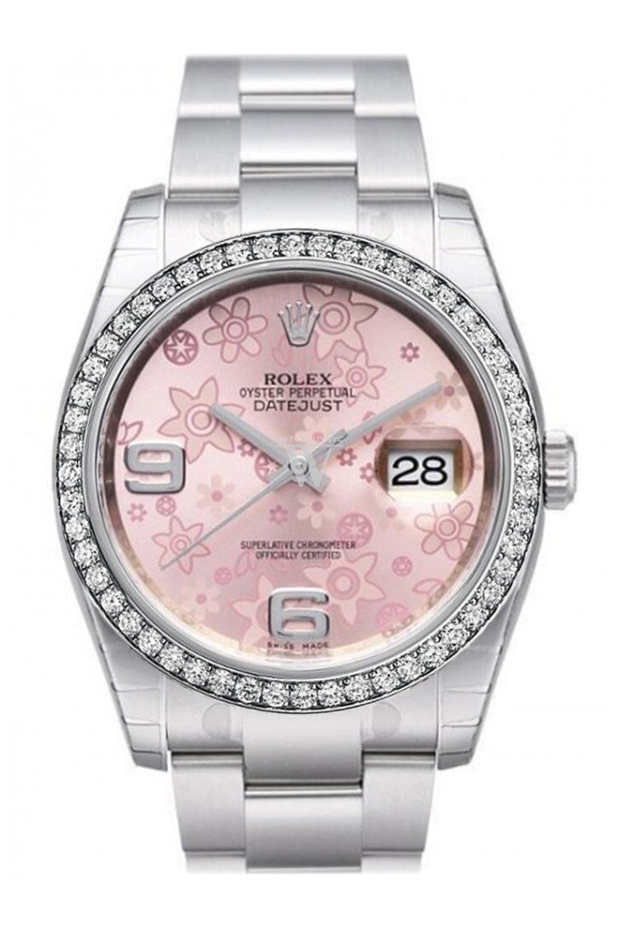 Rolex Datejust Custom Diamond Bezel 116200 WatchGuyNYC