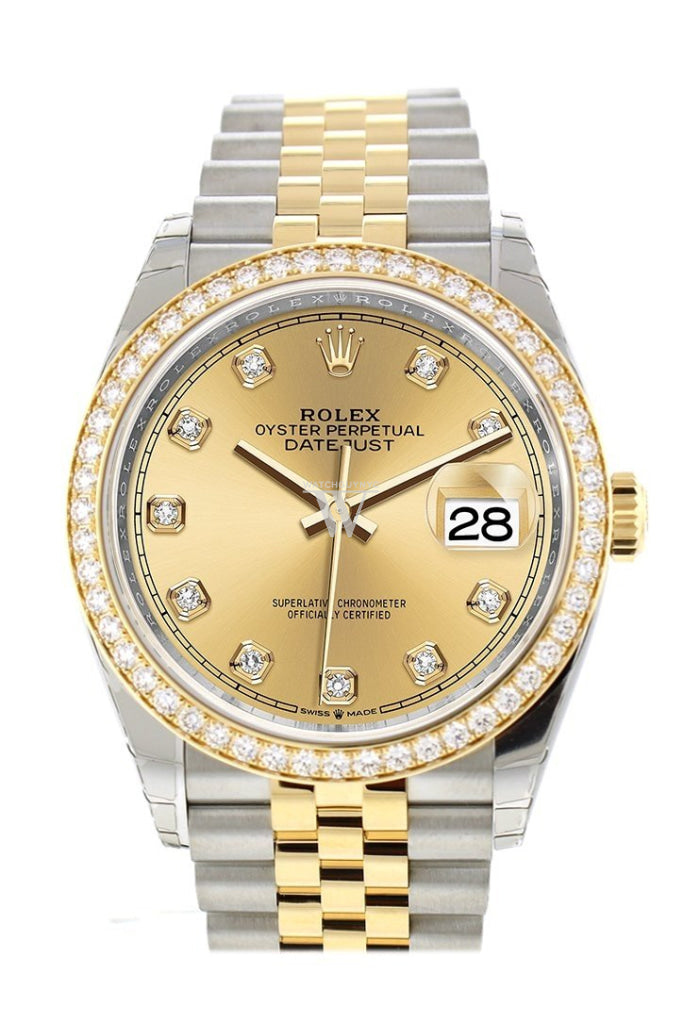 Rolex diamond best sale bezel