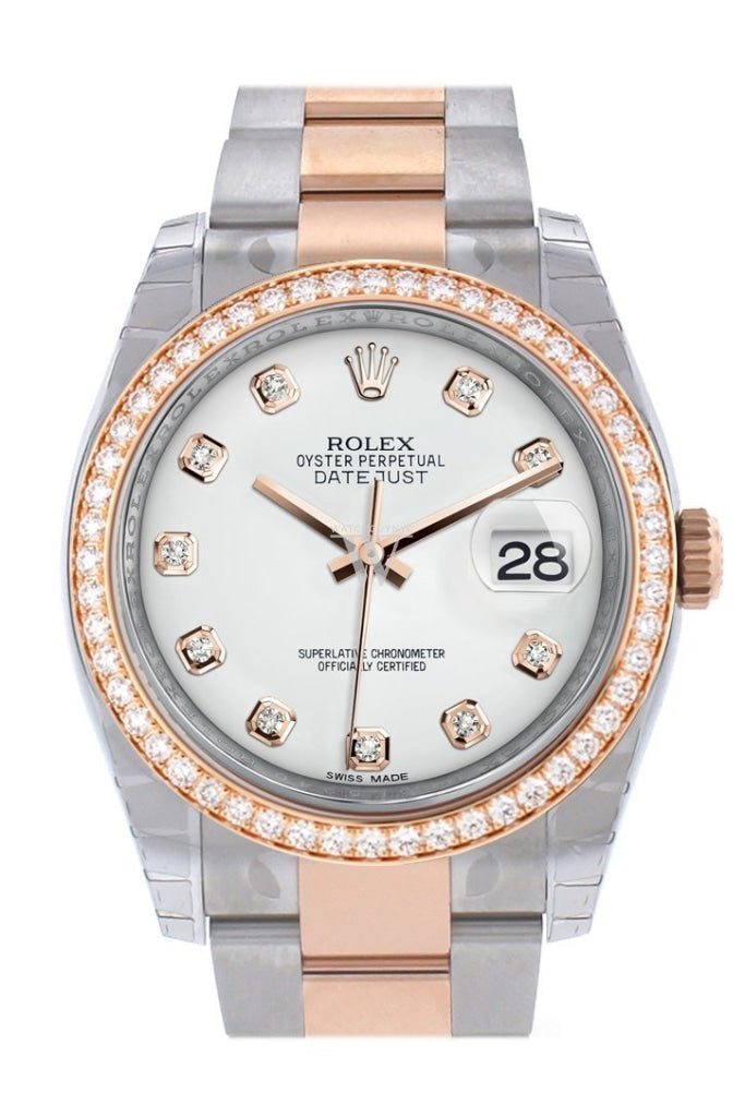 Rolex Datejust Custom Diamond Bezel 116201 WatchGuyNYC