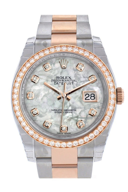 Rolex mother of pearl datejust diamond 33mm Clearance
