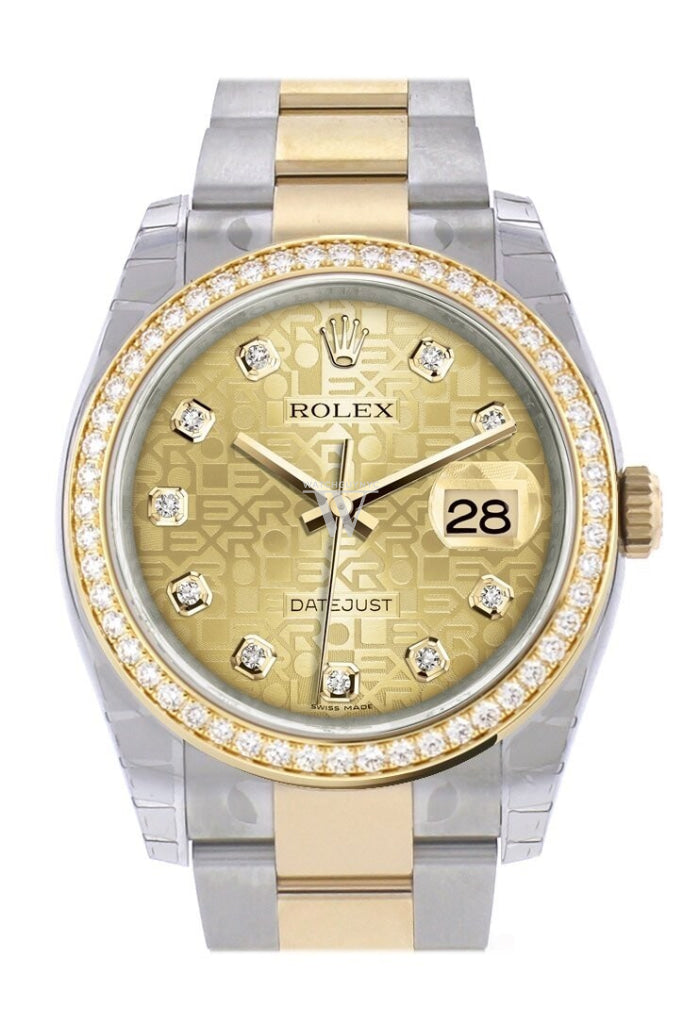 Rolex datejust 36 two tone diamond bezel outlet