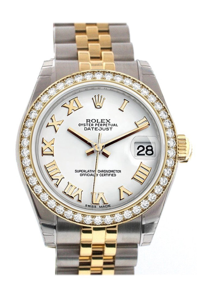 Rolex women's clearance diamond bezel watch