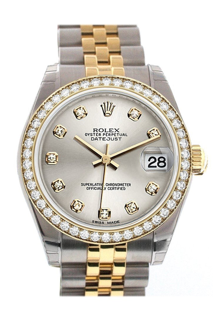 Rolex Datejust Custom Diamond Bezel 178243