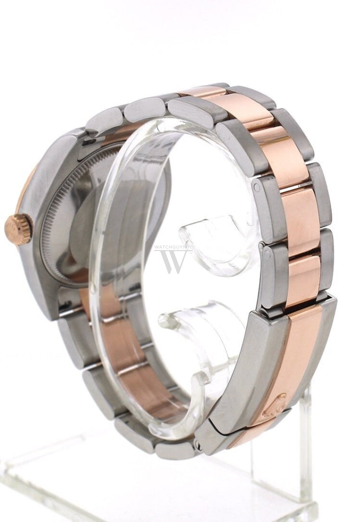 Rolex Custom Diamond Dial Datejust 31 Pearl Rose Gold Two Tone Ladies Watch 178271 Watches