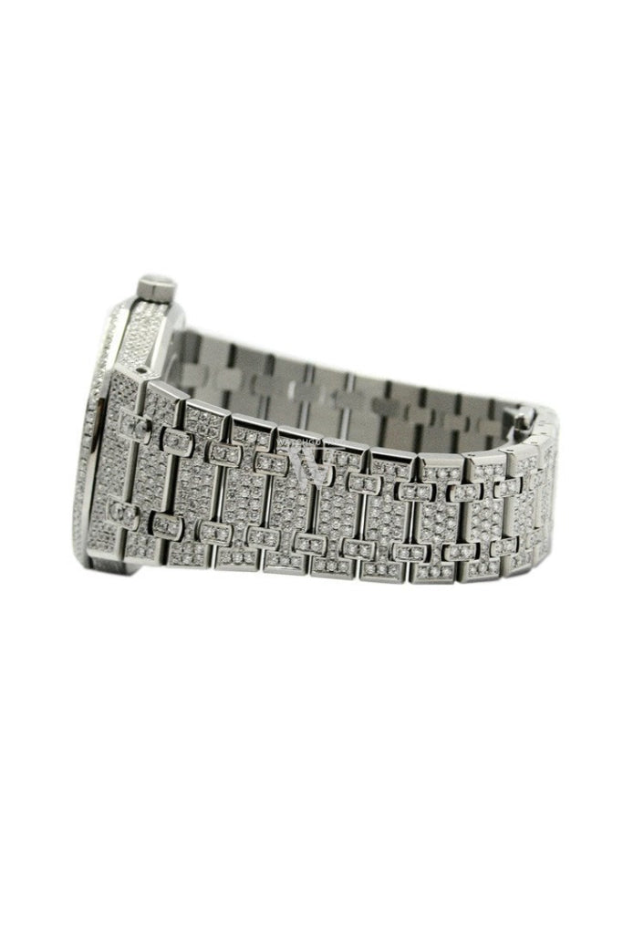 Audemars Piguet 41 Custom Diamonds Steel Mens Watch 15400St.oo.1220St.01 Watches