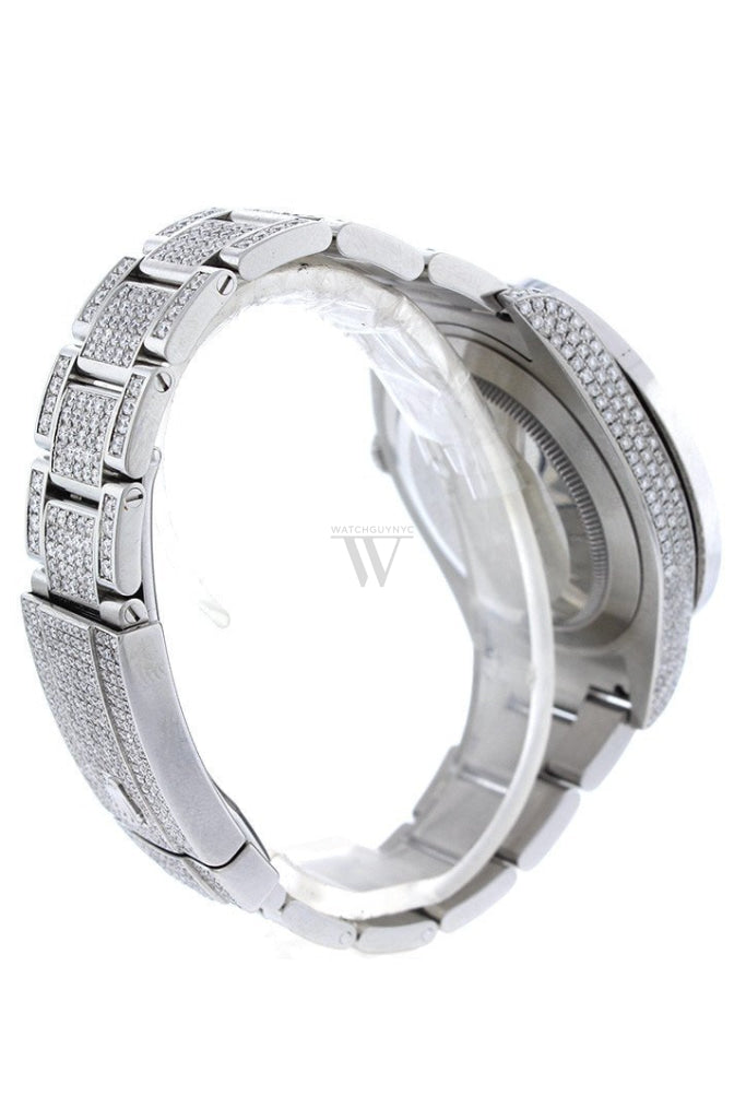 Rolex Custom Datejust Ii 41 Diamond Dial Bezel Mens Watch Custom Watches