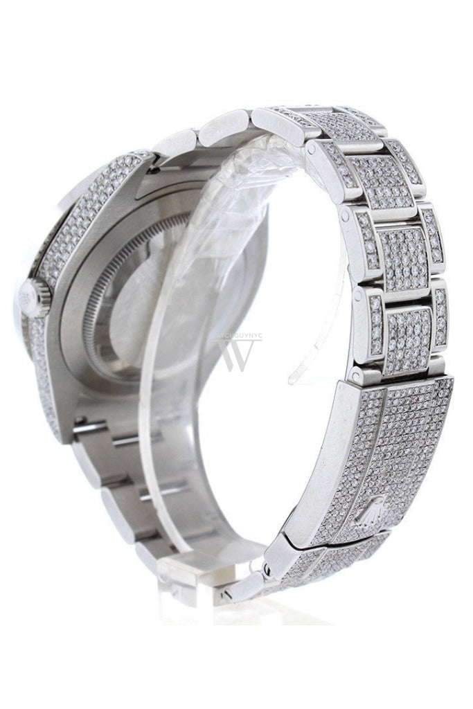 Rolex Custom Datejust Ii 41 Diamond Dial Bezel Mens Watch Custom Watches