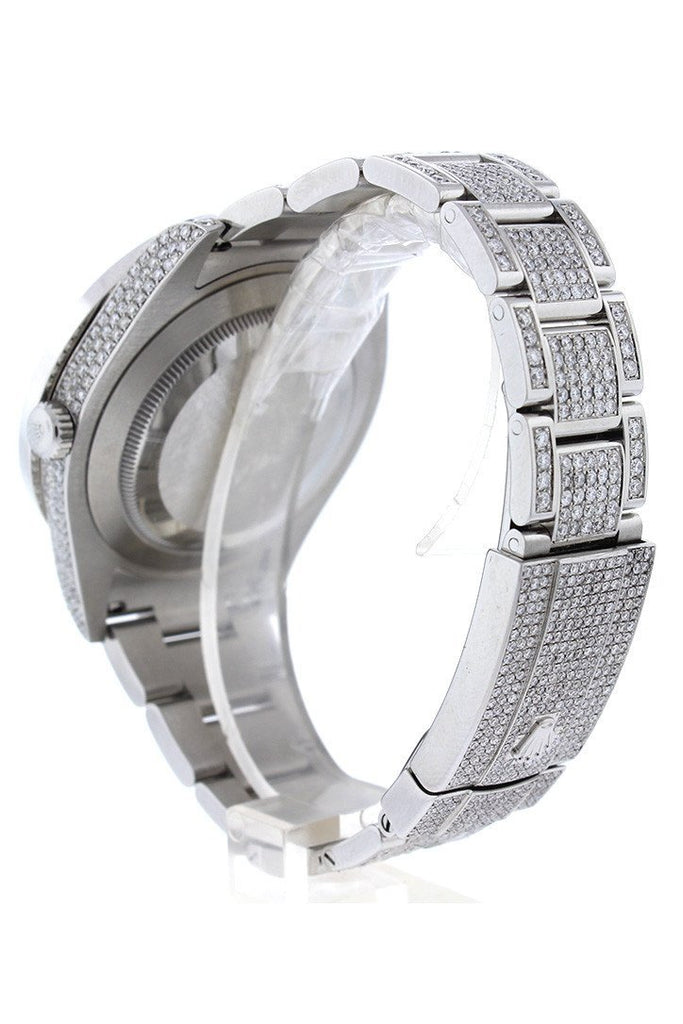 Rolex Custom Datejust Ii 41 Diamond Dial Bezel Mens Watch Custom Watches