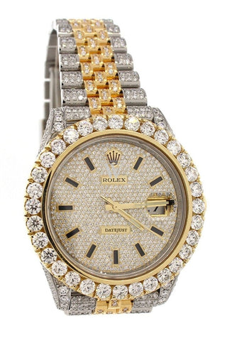 Rolex datejust 41 gold diamond on sale