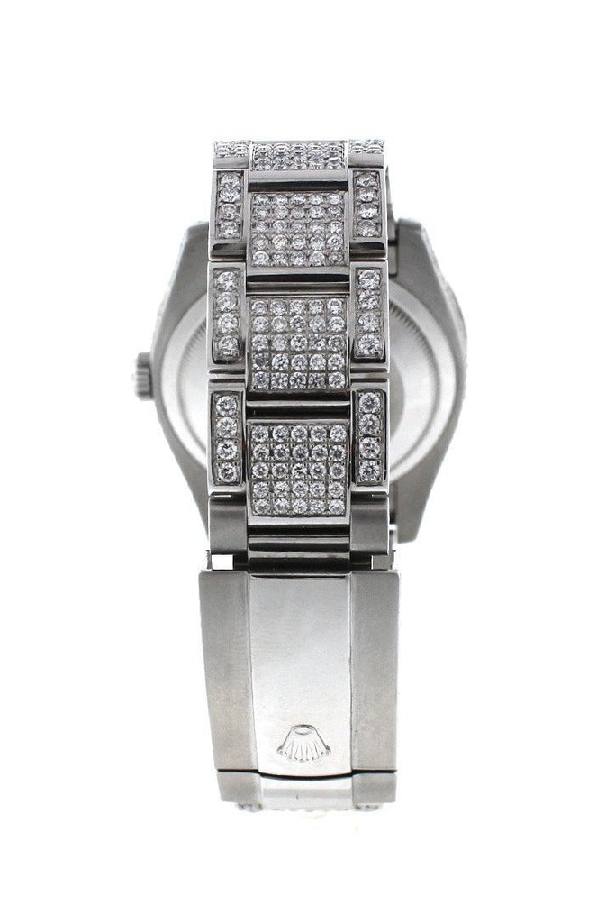 Rolex Datejust 36Mm Custom Diamonds Mens Watch 116200 Watches