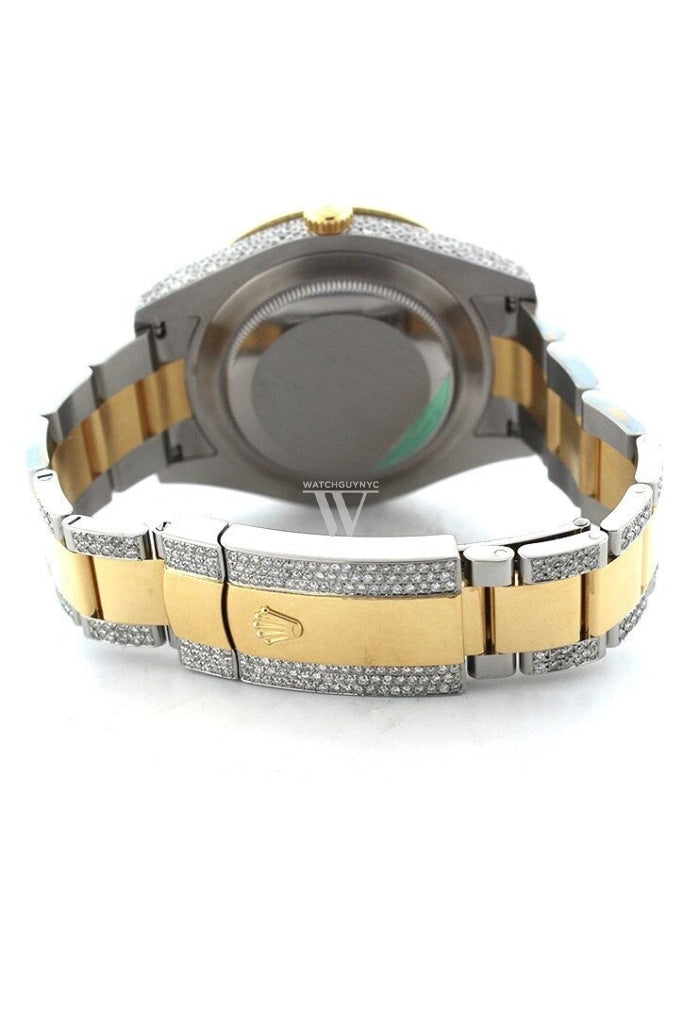 Rolex Datejust Ii 41 Roman Dial Custom Diamonds Mens Watch 116333 Watches