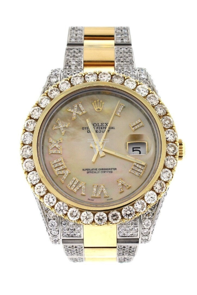 Diamond covered rolex best sale