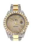 Rolex Datejust Ii 41 Roman Dial Custom Diamonds Mens Watch 116333 Pearl / None Watches