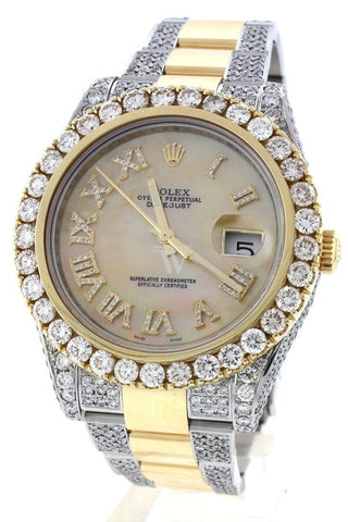 Mens rolex datejust with diamonds clearance