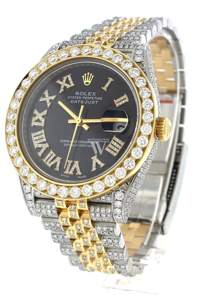 Mens gold hotsell diamond rolex