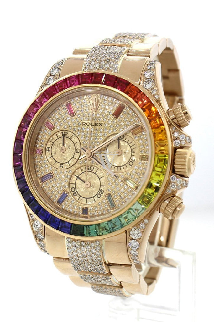Rolex rainbow full diamond new arrivals