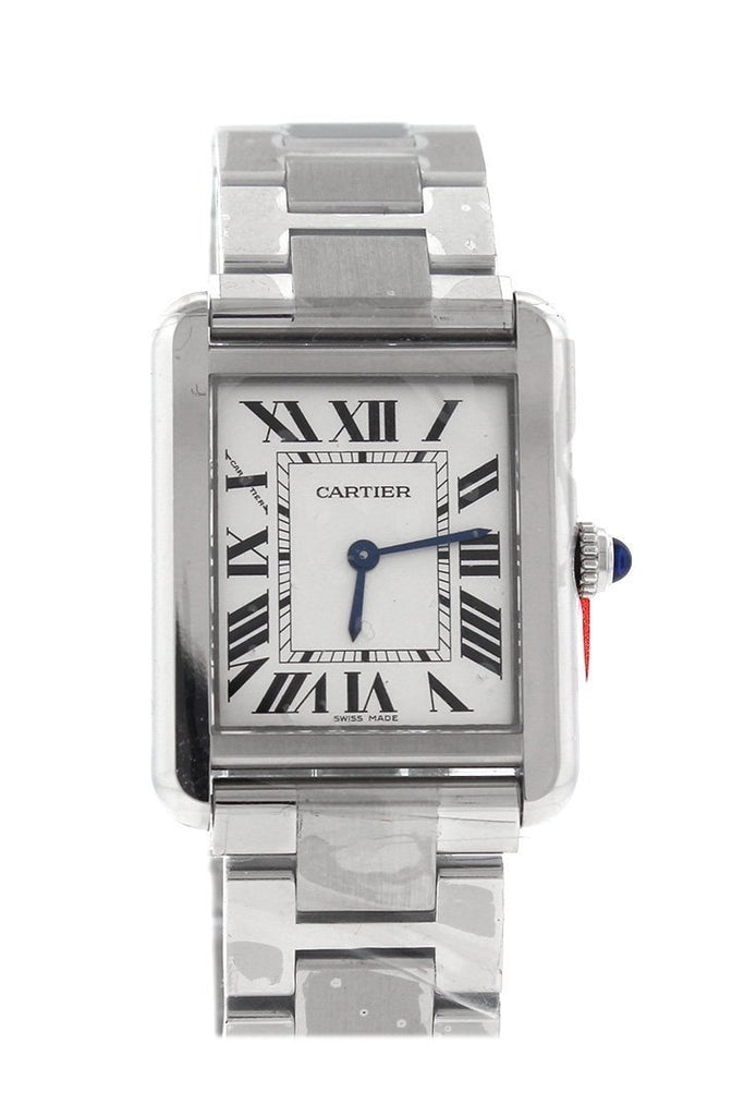 Cartier Tank Solo Small Stainless Steel Ladies Watch W5200013 Silver / None