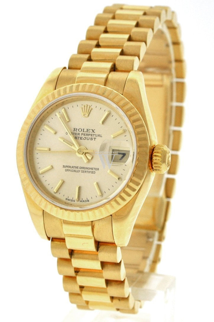 Rolex lady datejust 2025 18k gold