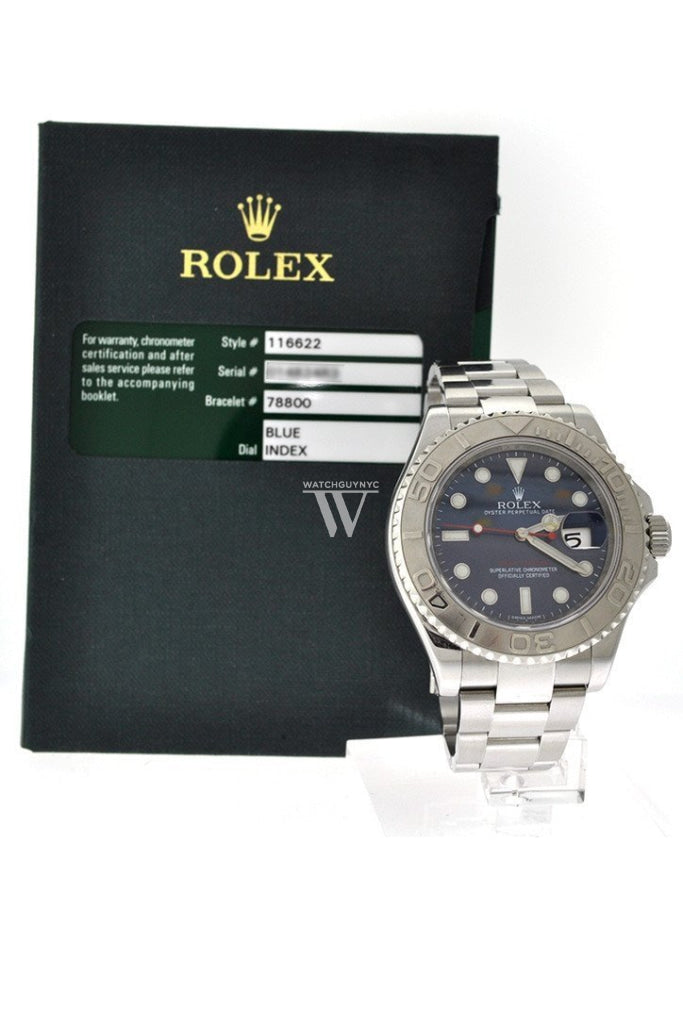 Rolex 116622 Yacht Master Blue Dial Men s Watch WatchGuyNYC