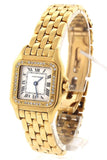 Cartier Panthère De Small 18-Karat Pink Gold Diamond Watch Pre-Owned-Watches