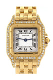 Cartier Panthère de Cartier small 18-karat pink gold diamond watch WF3070 Pre-Owend