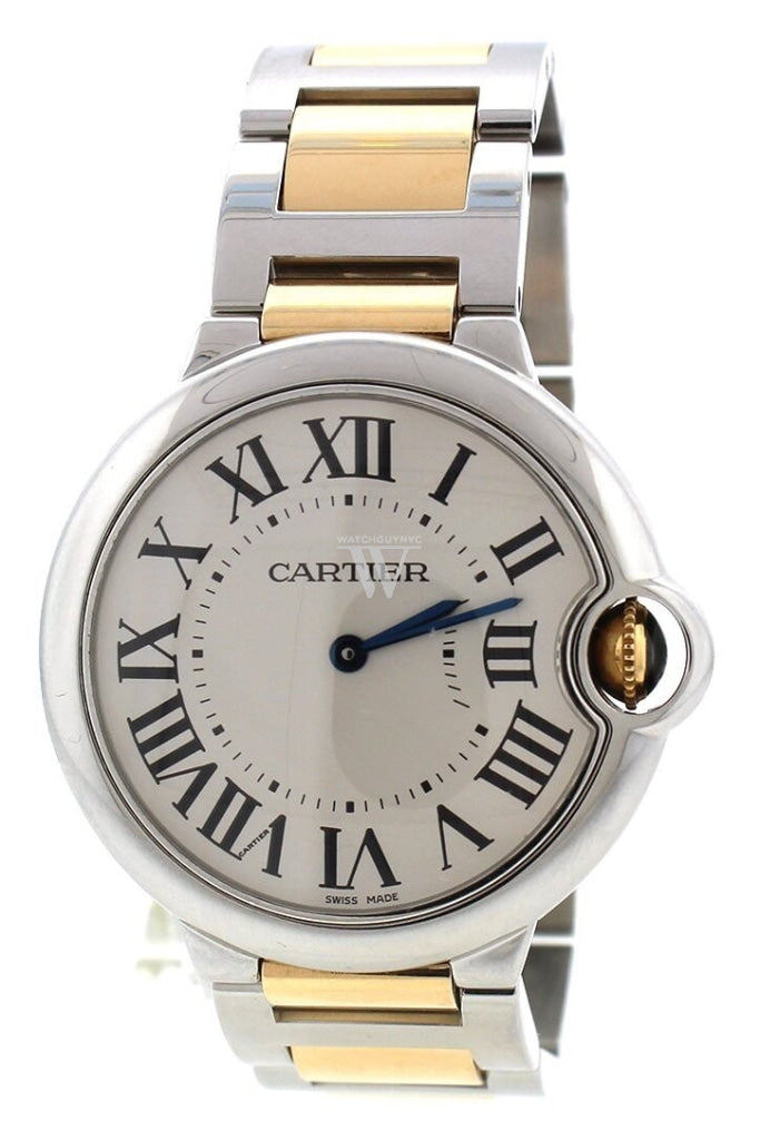 Certified Pre Owned Cartier Ballon Bleu 36 Steel Yellow Gold