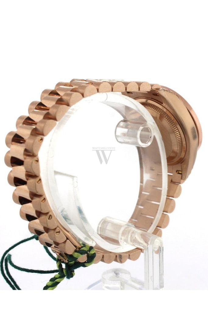 Rolex Lady Datejust 28 Custom Diamond Dial Bezel Rose Gold Watch 279175 Watches