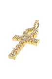 Diamond Ankh Cross Pendent 2.10Ct 14K Gold