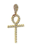 Diamond Ankh Cross Pendent 3.00Ct 14K Gold Yellow / None