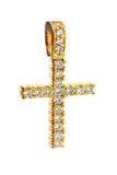 Diamond Cross Pendent 1.00Ct 14K Gold Yellow / None