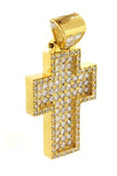 Diamond Cross Pendent 2.40Ct 14K Gold Yellow / None