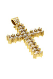 Diamond Cross Pendent 5.50Ct 14K Gold