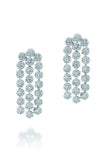 18K White Gold Vs Pave Diamond 4.08Ct Earrings Fine Jewelry