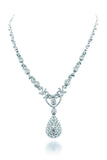 18K White Gold VS Diamond 6.9CT Necklace Jewelry