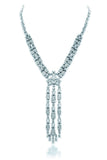 18K White Gold VS Diamond 6.09CT Necklace Jewelry