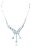 18K White Gold VS Diamond CT Necklace Jewelry