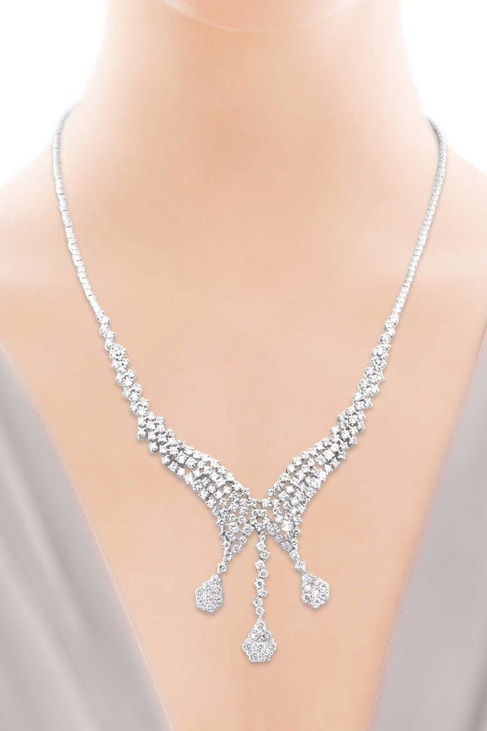 18K White Gold Vs Diamond Ct Necklace Jewelry